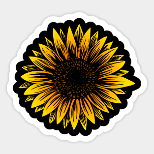 sunflower floral for summer Gift Womens Fall flowers Sunflower Sticker